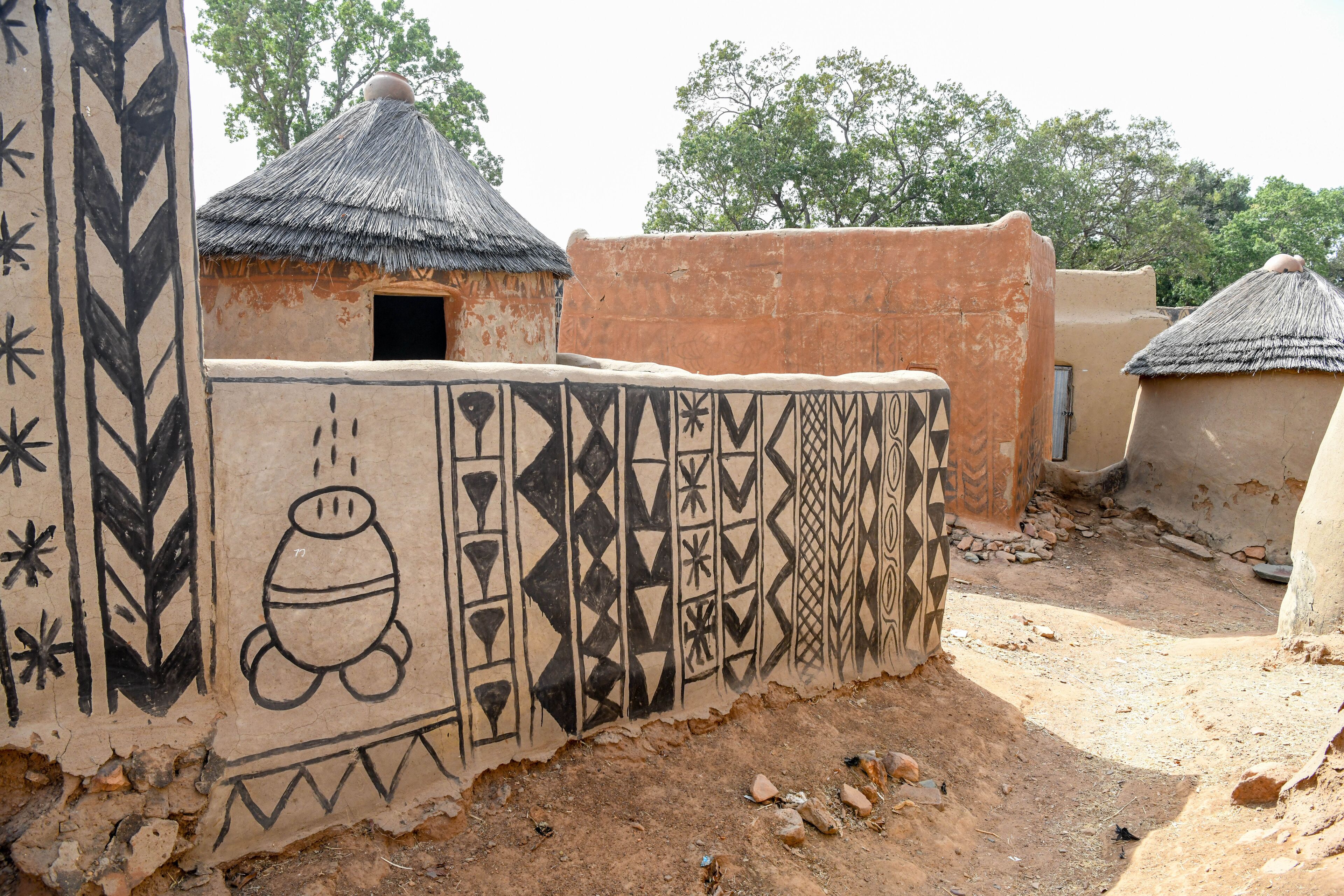 Village of Tiebele in rural Burkina Faso