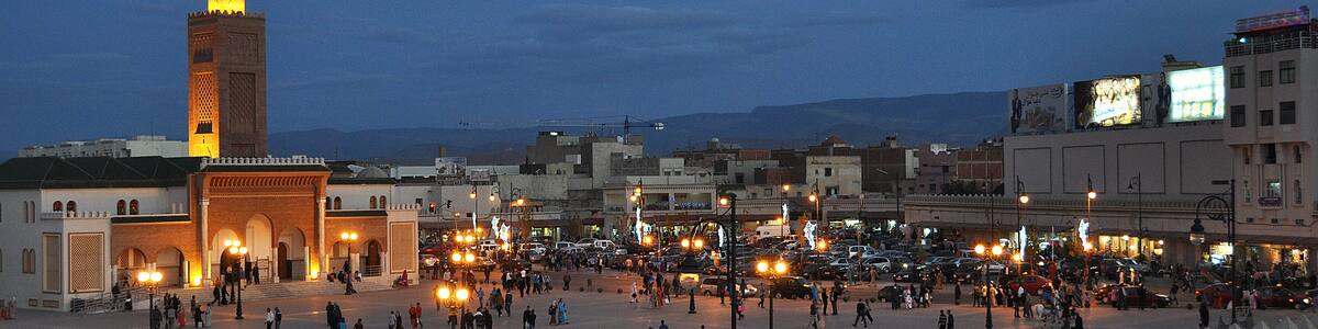 Place Bab Sidi Abelouahhab in Oujda east of Morocco