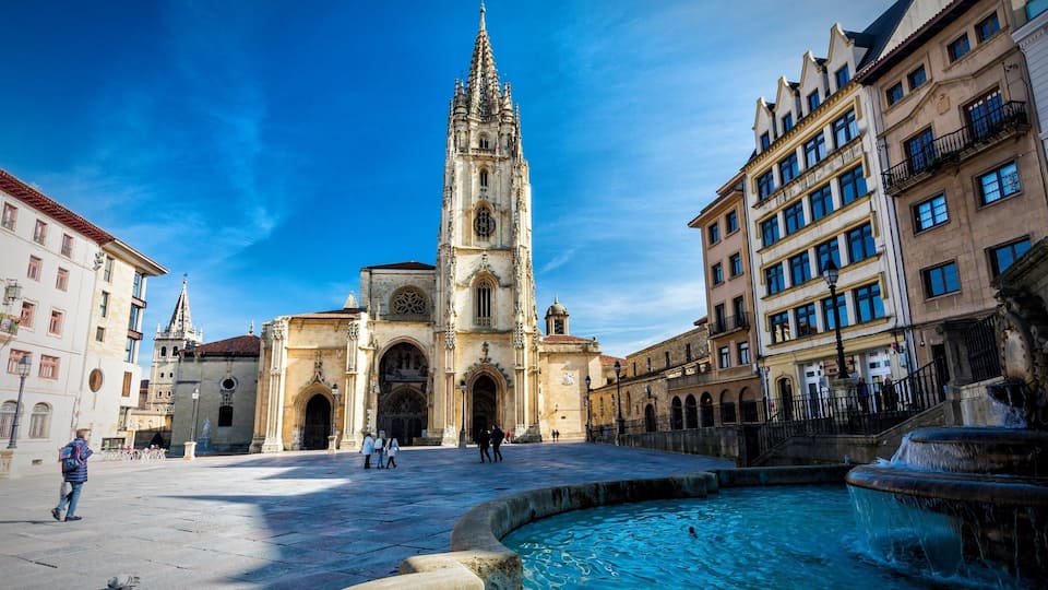 The Oviedo Cathedral, in Asturias, Spain, rises tall in the middle of the city. It displays an array of architectural styles, from Pre-Romanesque to Baroque. It is a beautiful sight if you are in the area.
#troveontuesday #culture