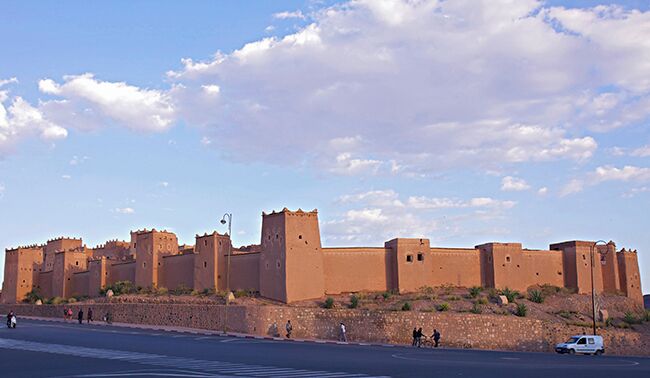 This part of Morocco is known for its many Kasbahs. A Kasbah is like a palace built in clay and mud with tall walls and towers and few windows facing the outside environment. Kasbah Taourirt in Ouarzazate is very well preserved and serves to day as a museum. The place is worth a visit and is listed on Unesco`s World Heritage List.