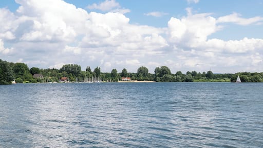 Lippesee in Paderborn; Blick auf das Nordufer
