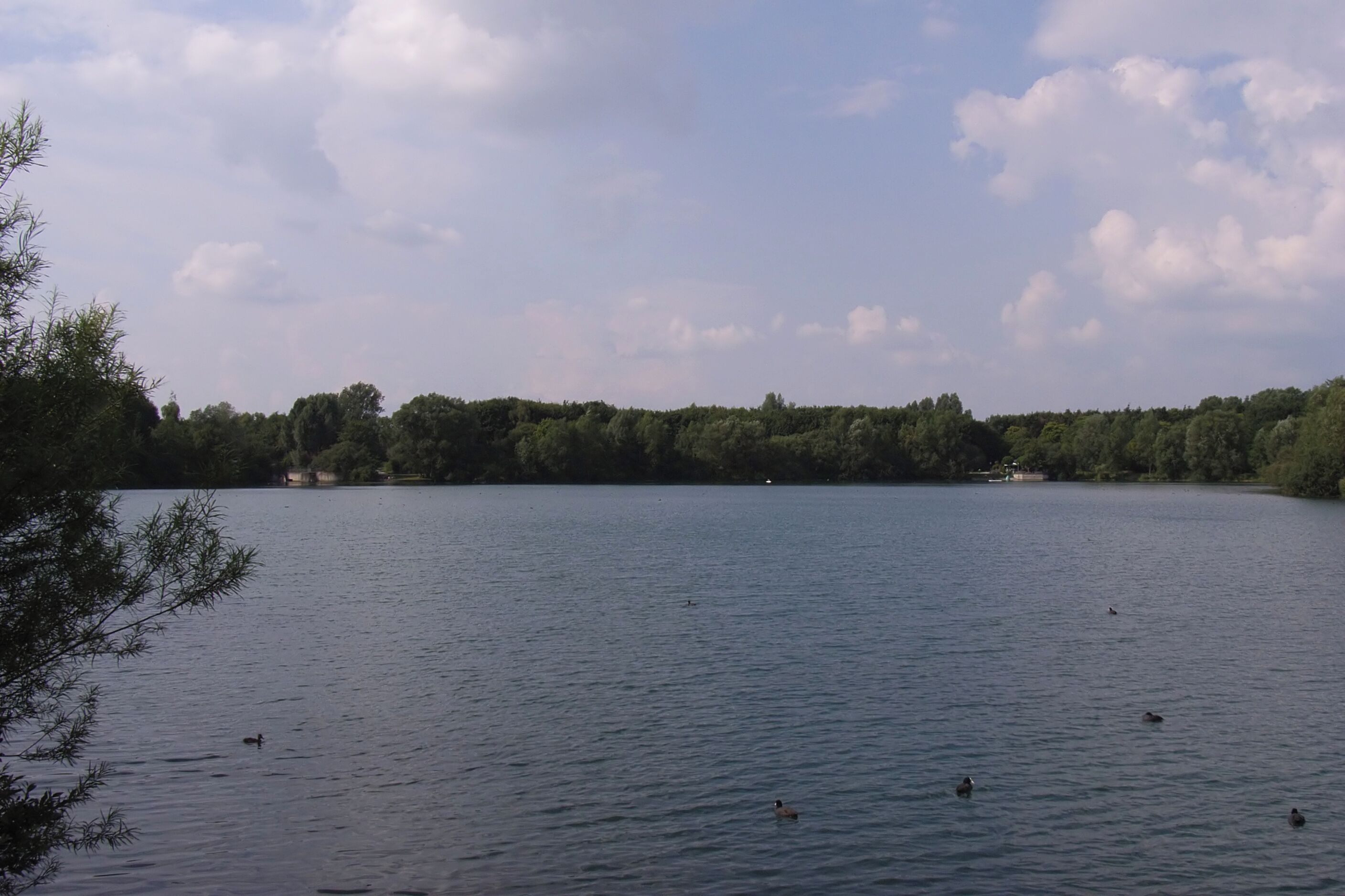 Paderborn, Germany: Padersee, photographed from the south lakeshore