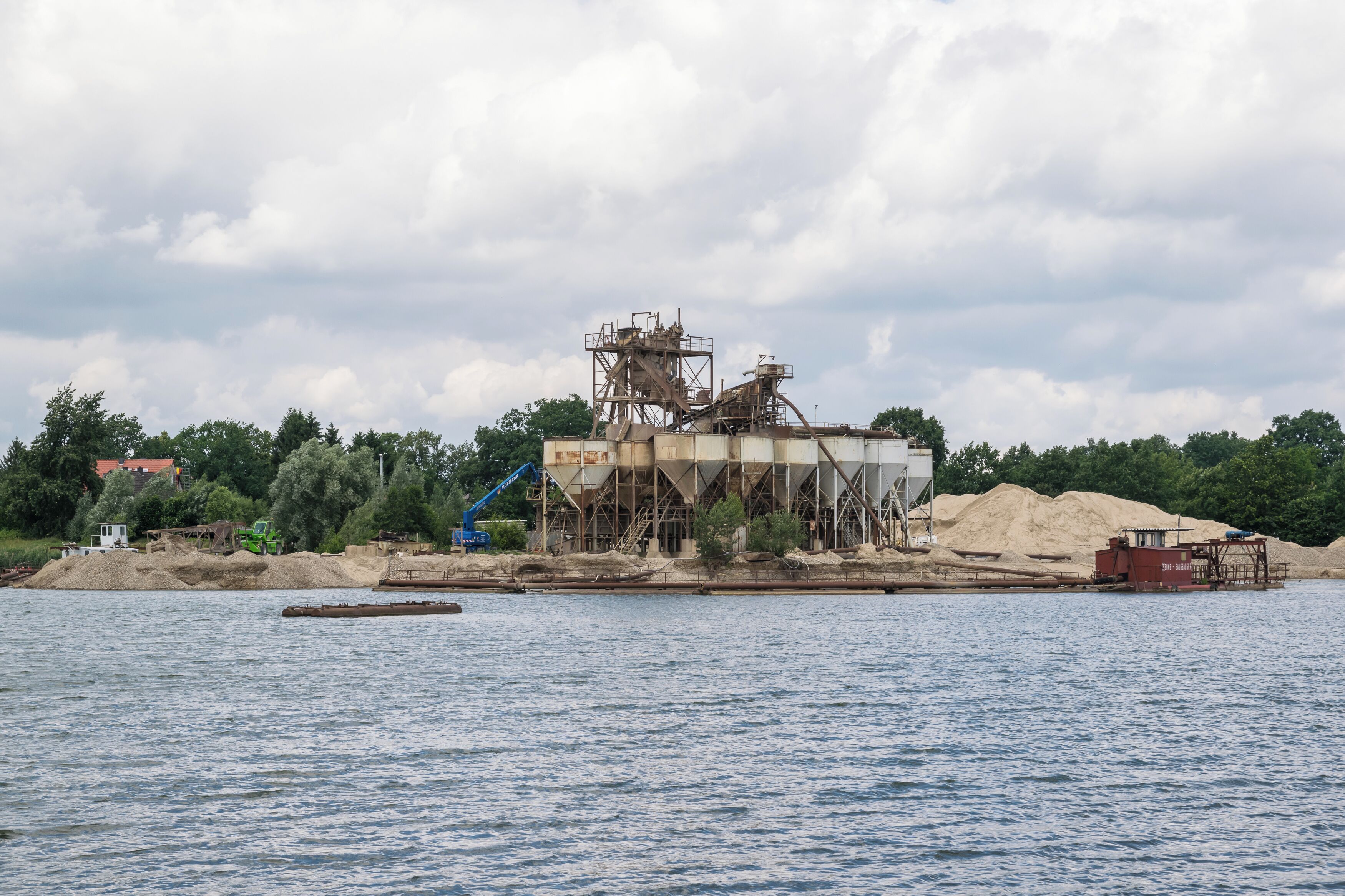 Lippesee in Paderborn; Sand- und Kieswerk
