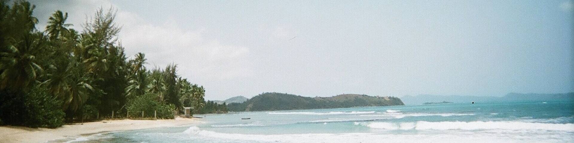 Disposable picture of the Caribbean Sea from Haiti.