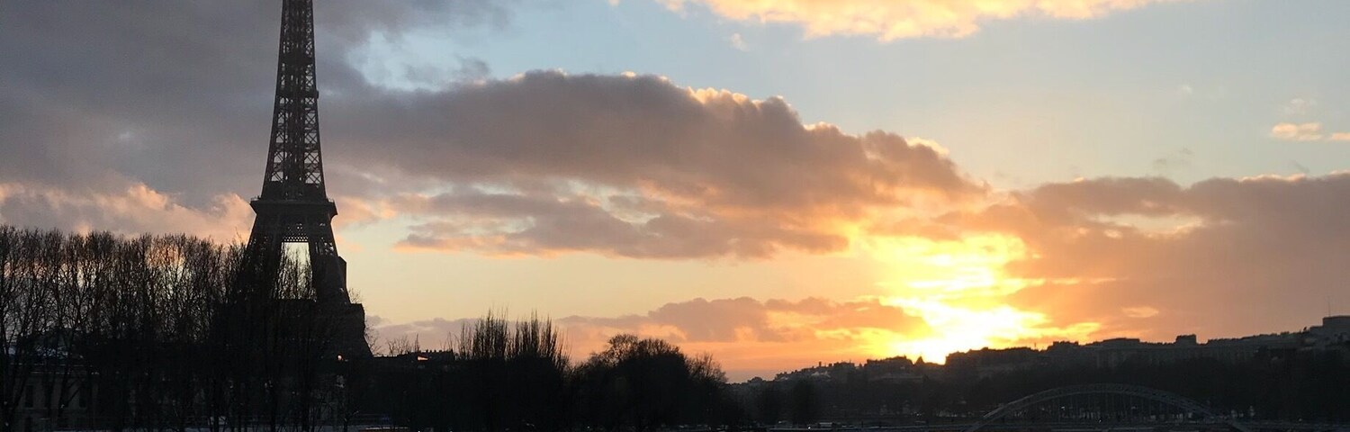 Iconic landmark at the end of another busy day of being top of many people’s sightseeing must do’s in Paris