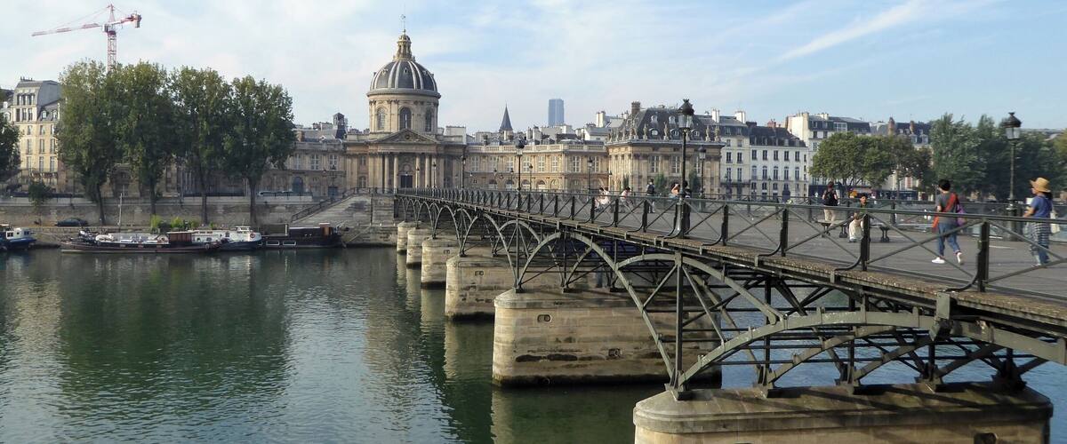 Pont des Arts opposite The Louvre.