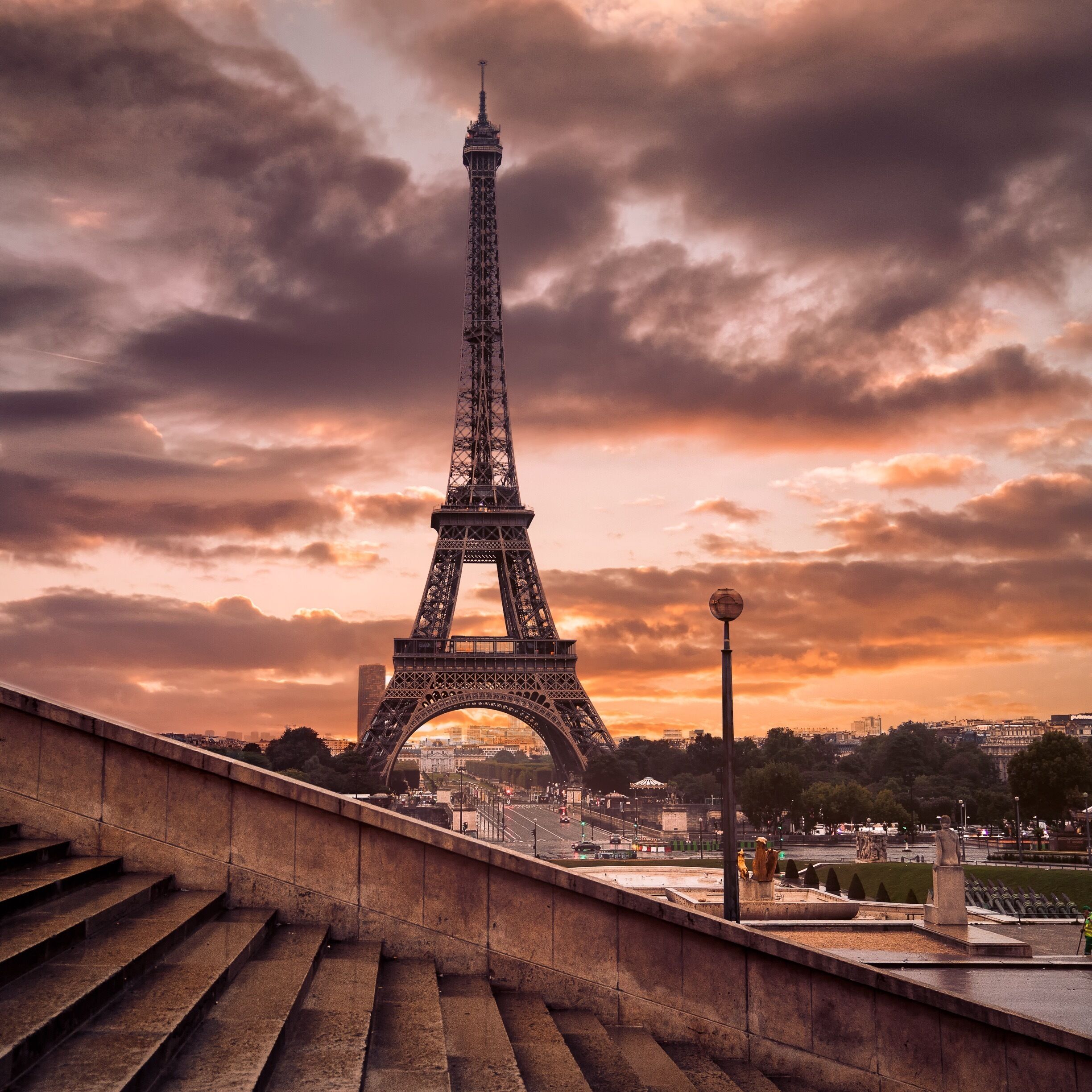 Glory morning in Paris. 