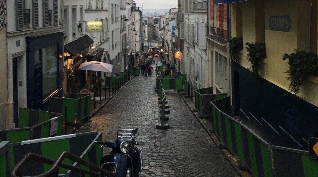 Montmartre is a large hill in Paris's 18th arrondissement. It is 130 m high and gives its name to the surrounding district, part of the Right Bank in the northern section of the city. Beautiful place walk all the way to the top to Sacre-Coeur which gives you a fabulous view of Paris.