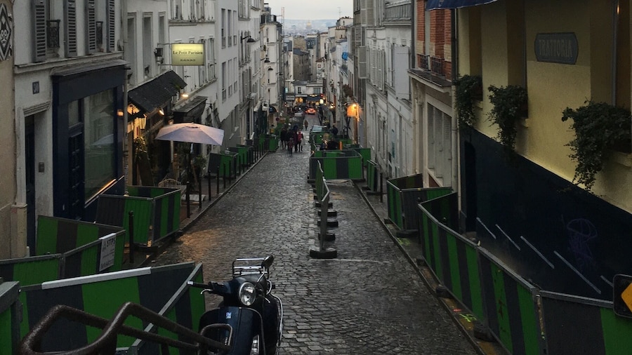 Montmartre is a large hill in Paris's 18th arrondissement. It is 130 m high and gives its name to the surrounding district, part of the Right Bank in the northern section of the city. Beautiful place walk all the way to the top to Sacre-Coeur which gives you a fabulous view of Paris.