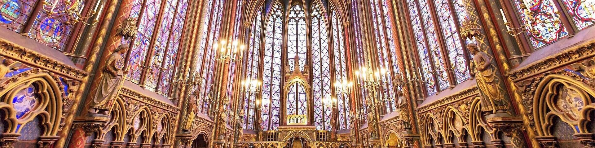 Gothic architecture at its most glorious! Sainte-Chapelle was built by King Loius IX to serve as his royal chapel and to house the sacred relics he had acquired, including the Crown of Thorns, the Image of Edessa, and fragments of the True Cross and Holy Lance. The chapel cost him only 40,000 livres, which was a bargain considering that the relics themselves cost him more than 135,000 livres!