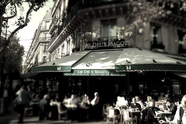 Les Deux Magots is an extremely famous place to eat in Paris. Try to get a table outside for some great people watching!