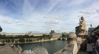 View from the Musee de Orsay. Beautiful, interesting museam and a lot less crowded than the Louvre. The view looks over the Seine River.