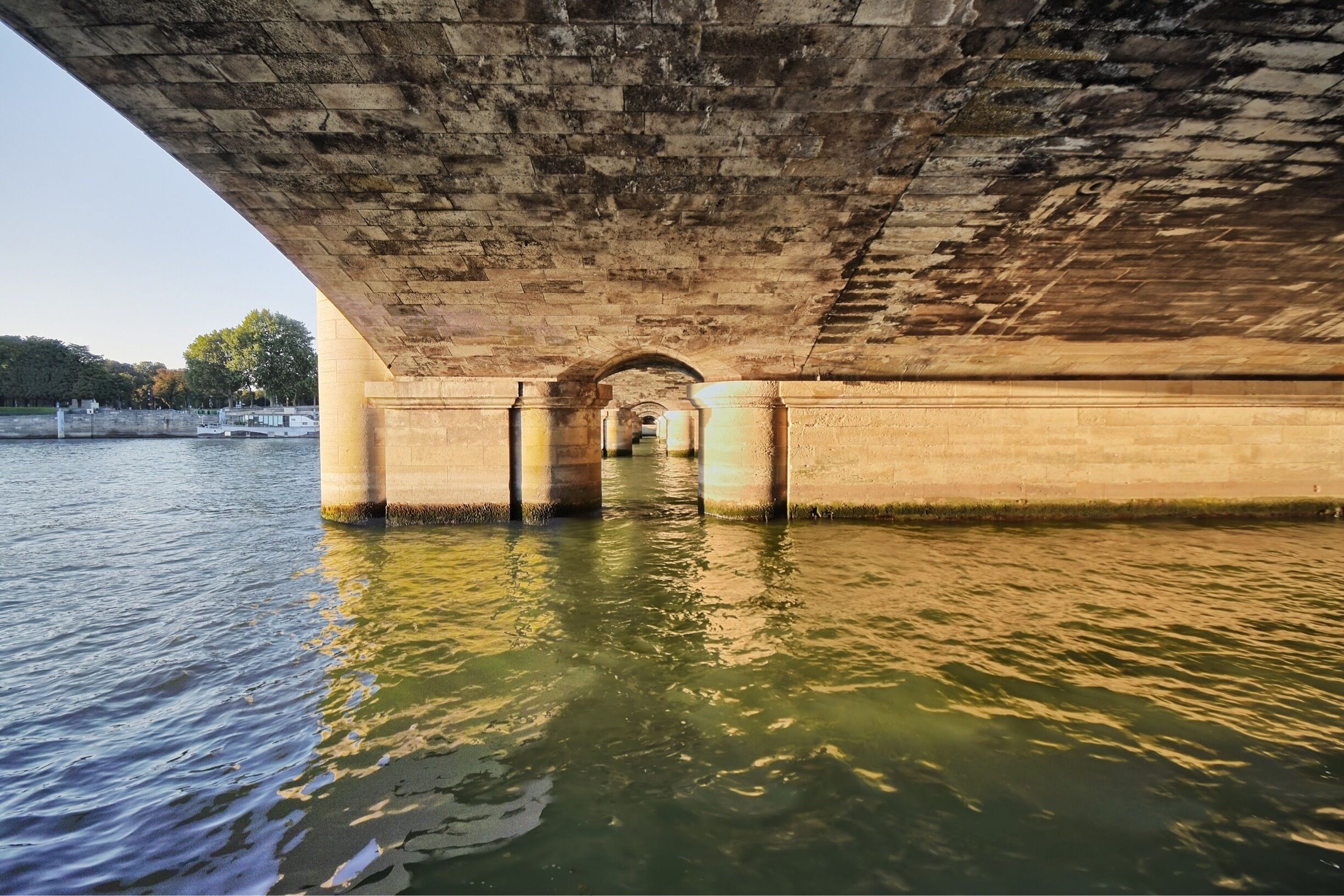 Under pont de la Concorde Paris