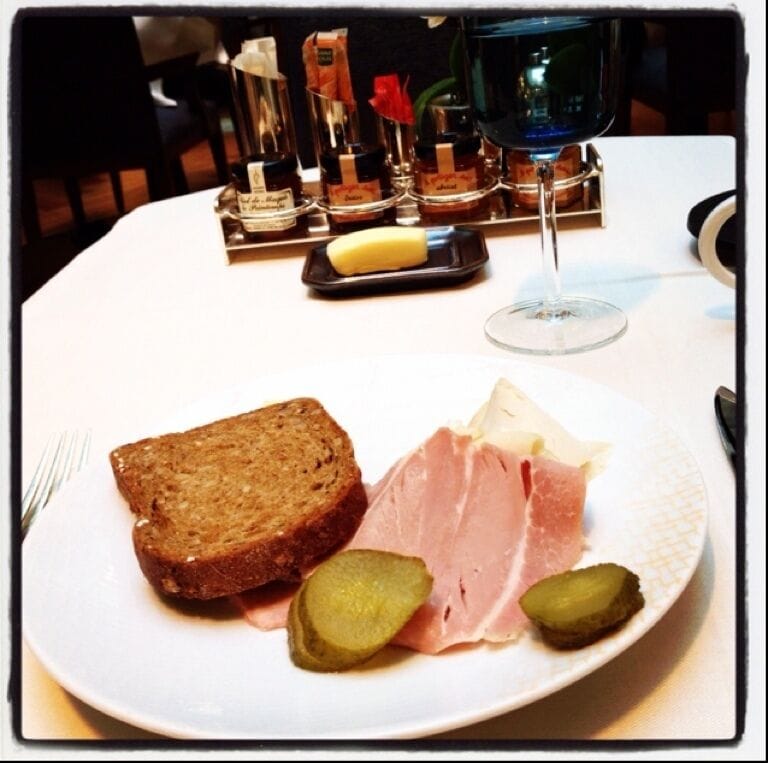 Breakfast at the Park Hyatt. They make yogurt and all bran seem fancy.