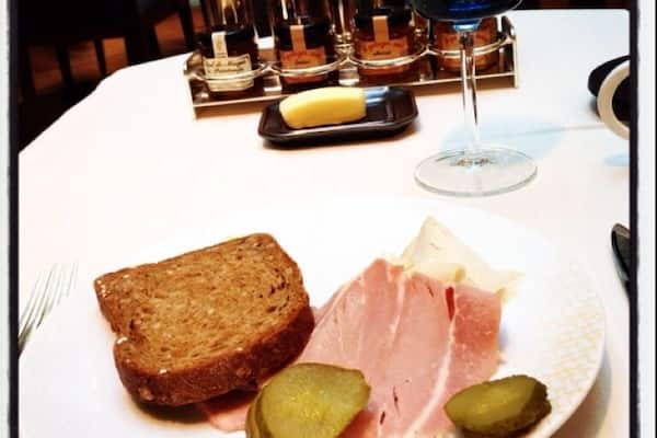 Breakfast at the Park Hyatt. They make yogurt and all bran seem fancy.