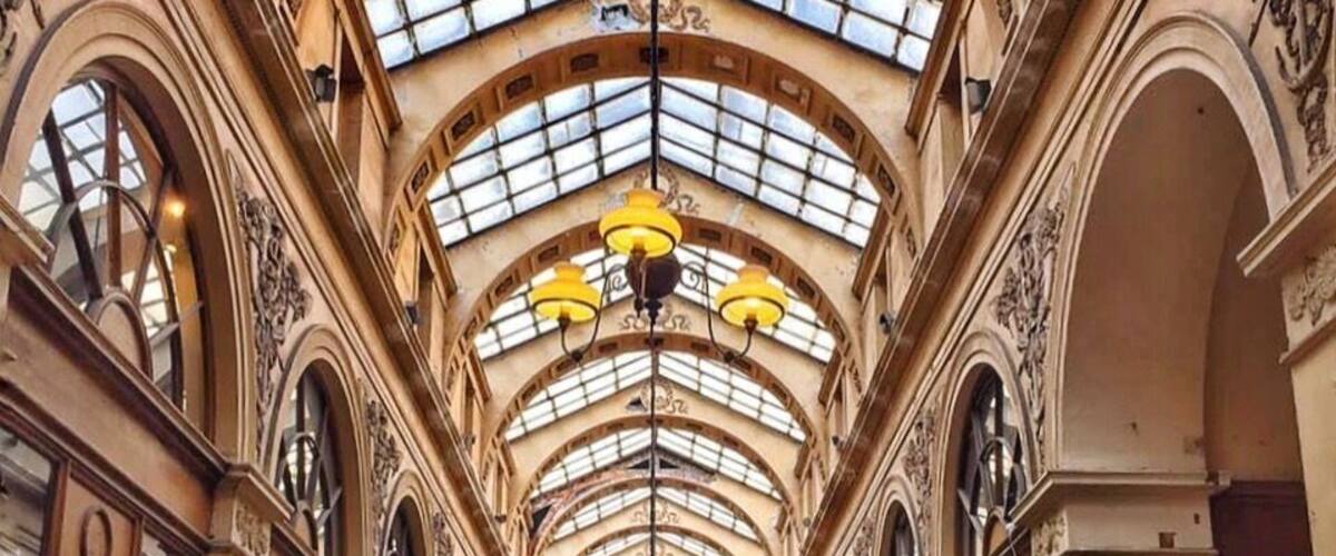 Galerie Vivienne is a passageway with shops and a beautiful ceiling. It's walking distance from Palais Royale #paris #france #europe #stunningStructures #architecture