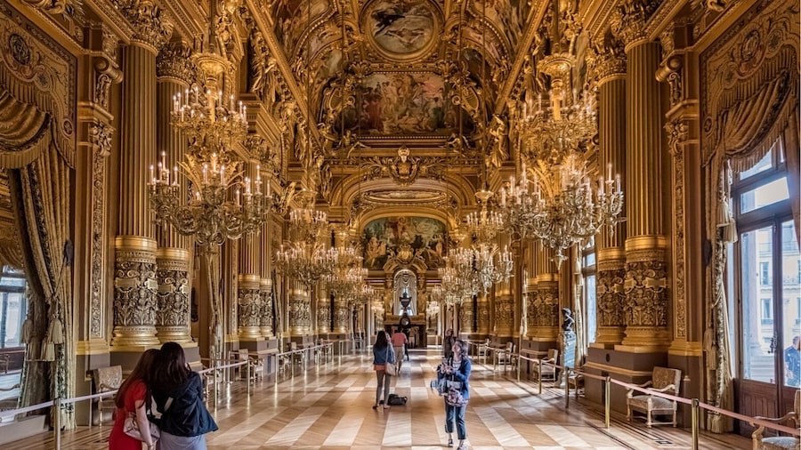 One of the most beautiful buildings in Paris. The opera national/palais Garnier. The splendour and opulence op the different parts of this building is incredible