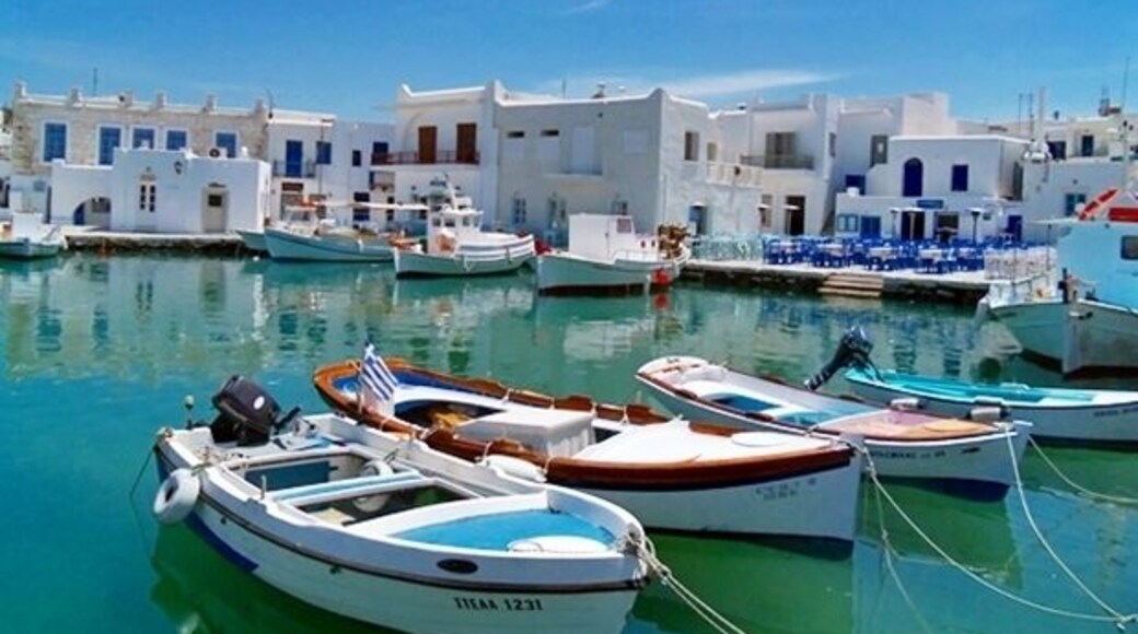 Naoussa, Paros island, Cyclades, Greece
The Cycladic figure will delight you! Walk along the harbor, enjoy the beautiful views, and take lots of pictures!