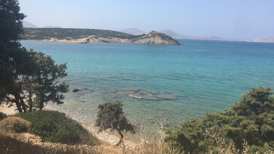 Great quiet beach where the sea is beautiful
#greece
#paros