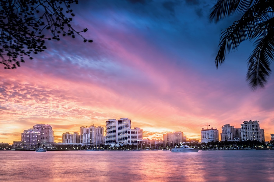 City skyline of West Palm Beach
