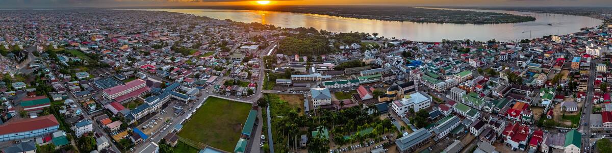 Panorama of Paramaribo, Surinam