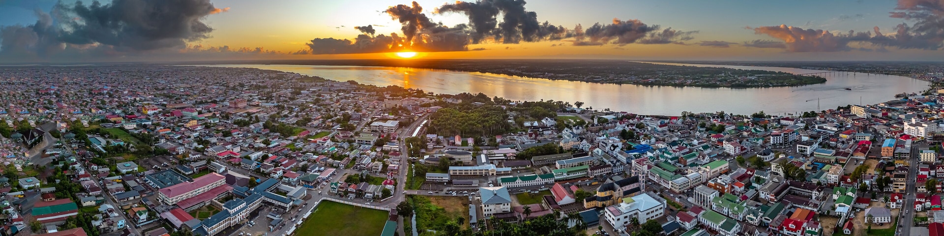 Panorama of Paramaribo, Surinam