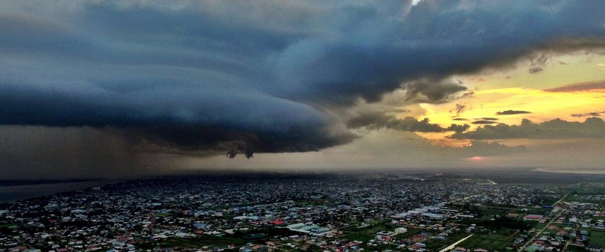 Storm above Paramaribo