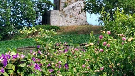 The Mother and son carved on the castle hall