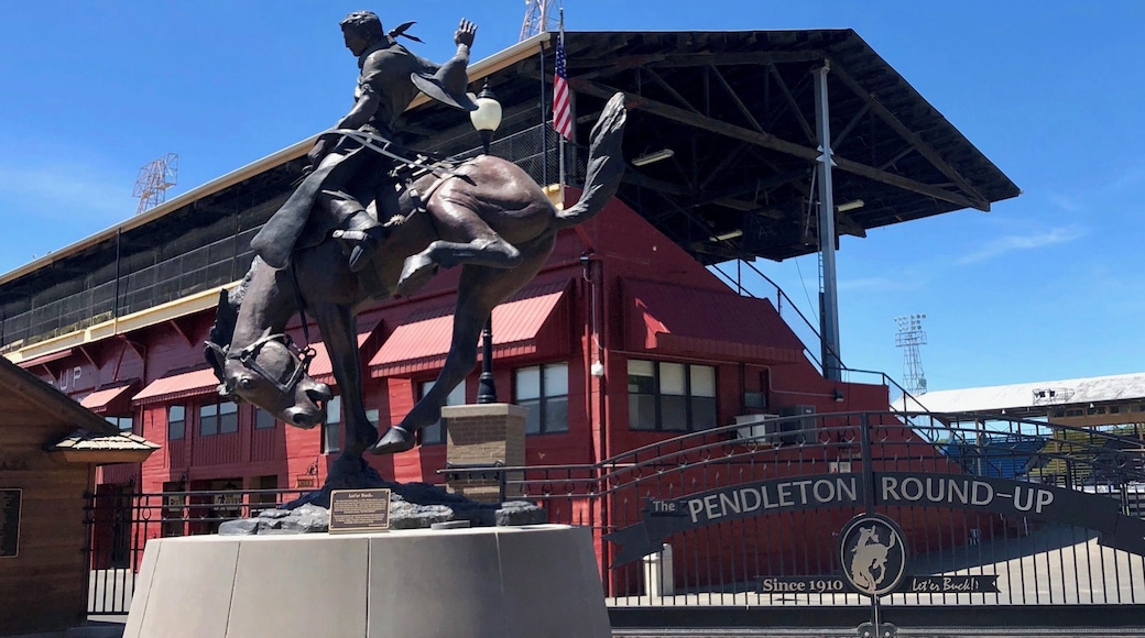 The City of Pendleton has hosted a 4 day rodeo starting the second Thursday of September since 1910 at these grounds. It’s advertised as an event ‘worth driving for’ and one we hope to attend at some point in our travels.
