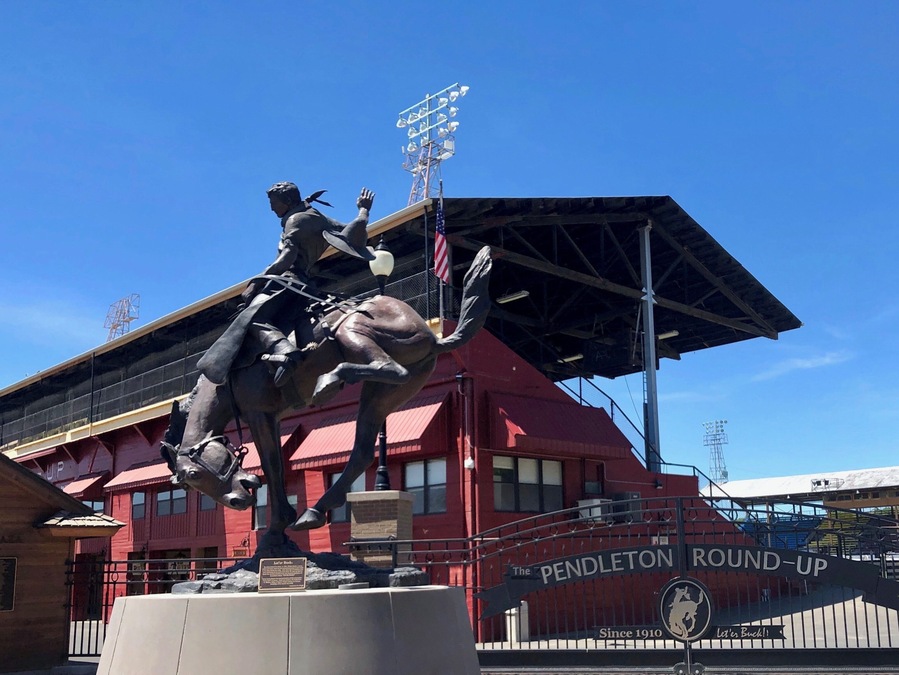 The City of Pendleton has hosted a 4 day rodeo starting the second Thursday of September since 1910 at these grounds. It’s advertised as an event ‘worth driving for’ and one we hope to attend at some point in our travels.