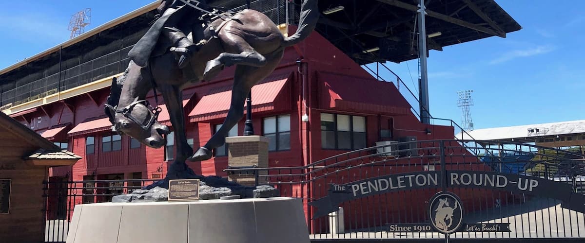 The City of Pendleton has hosted a 4 day rodeo starting the second Thursday of September since 1910 at these grounds. It’s advertised as an event ‘worth driving for’ and one we hope to attend at some point in our travels.