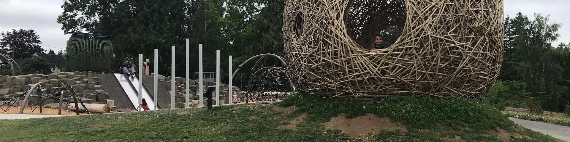 Park with splash pad