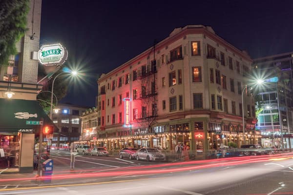 Just across the street from Powell's Books is the McMenamins Crystal Ballroom and Hotel. The McMenamin brothers have made it their life mission to save historic structures and turn them into unique restaurants and hotels. Stop here for handcrafted local brews and food.