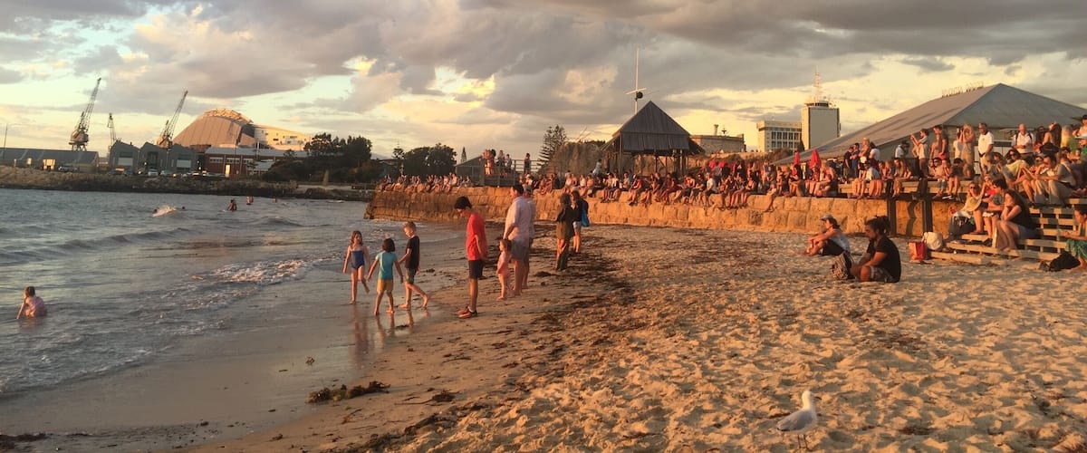 Sun setting over Fremantle in Western Australia. The clouds have their own show in the sky. #fremantle #westernaustralia #clouds
