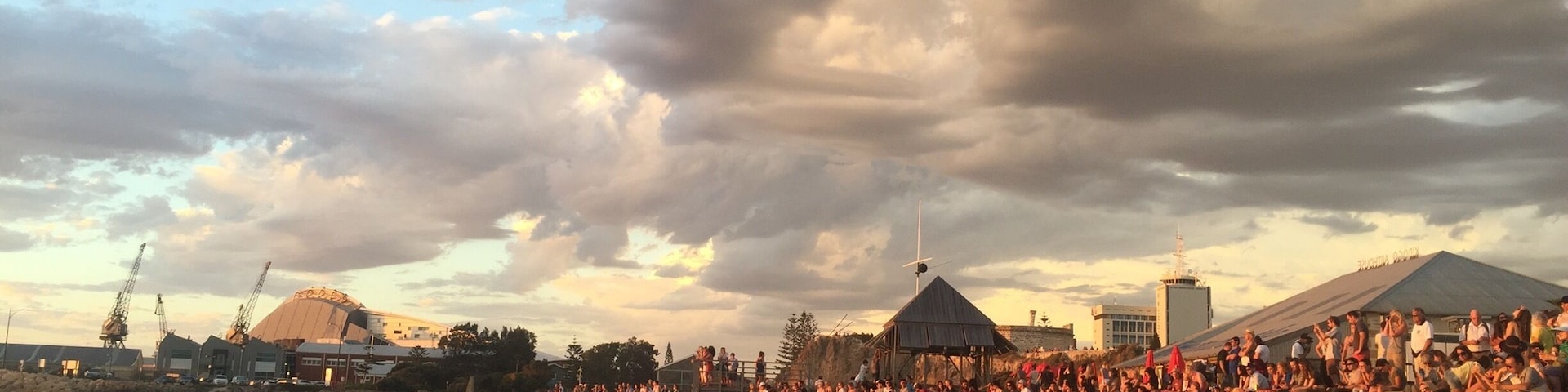 Sun setting over Fremantle in Western Australia. The clouds have their own show in the sky. #fremantle #westernaustralia #clouds