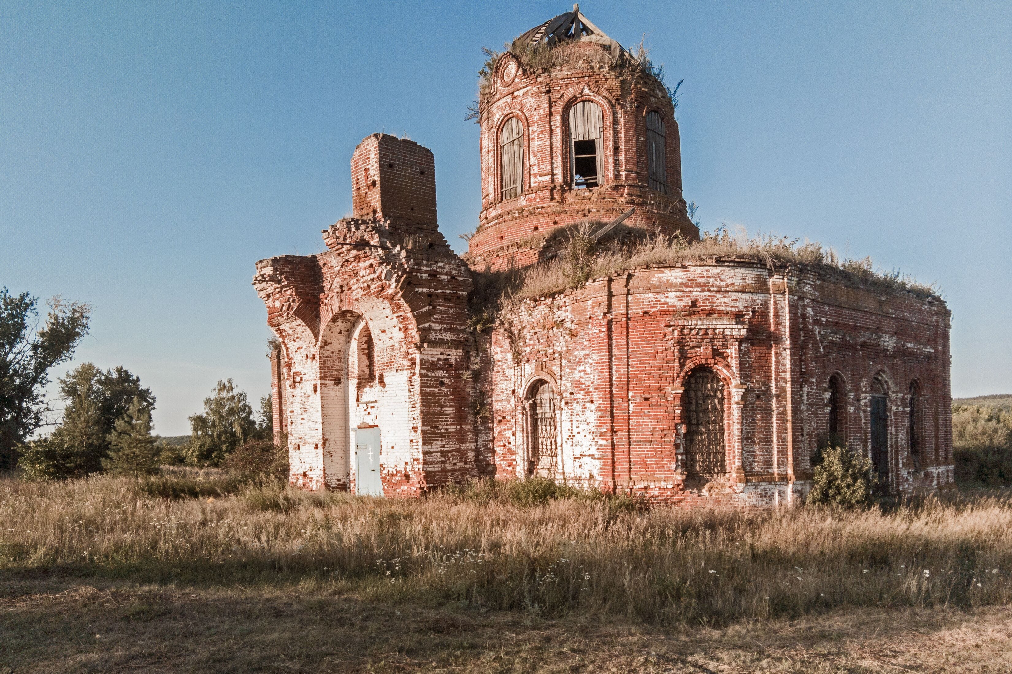Russia, Penza region, village Squareone - August 18, 2018: the Church in the name of the Kazan icon of the Mother of God