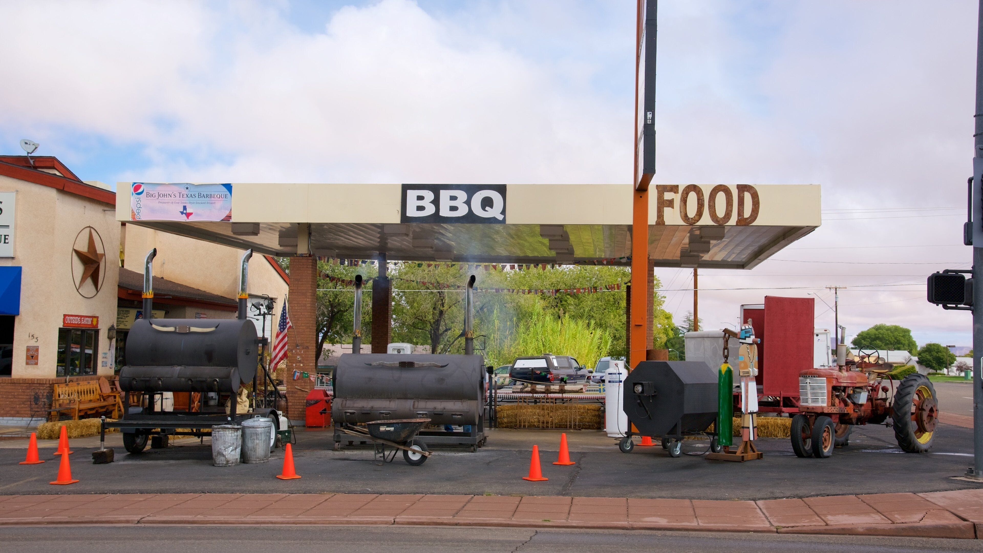 Page showing signage