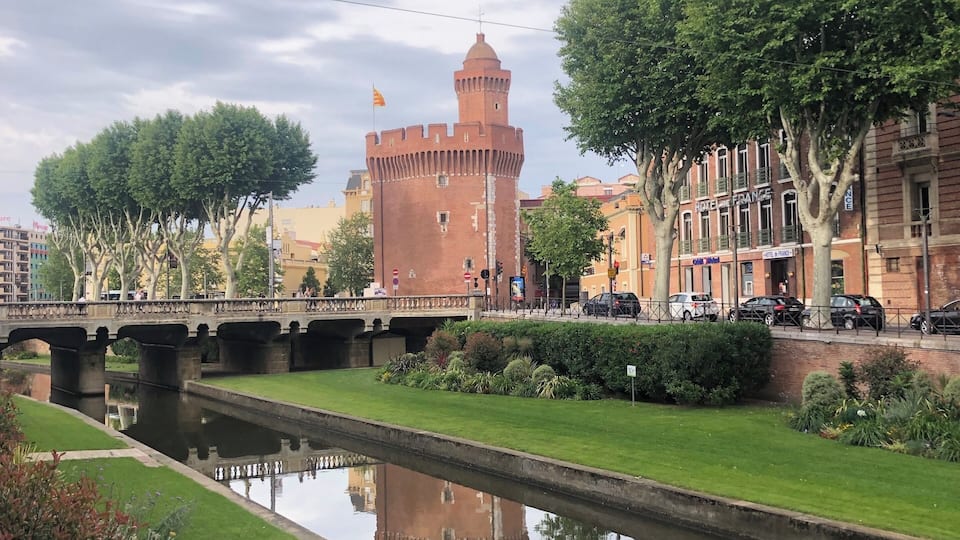 Overlooking the castellet in Perpinan, France. Lots to see and do in this medieval city.