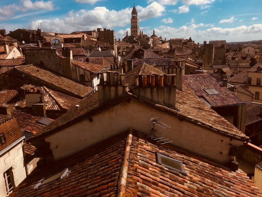 Beautiful city of Perigueux from
The roofs
On top of Tower in the old town