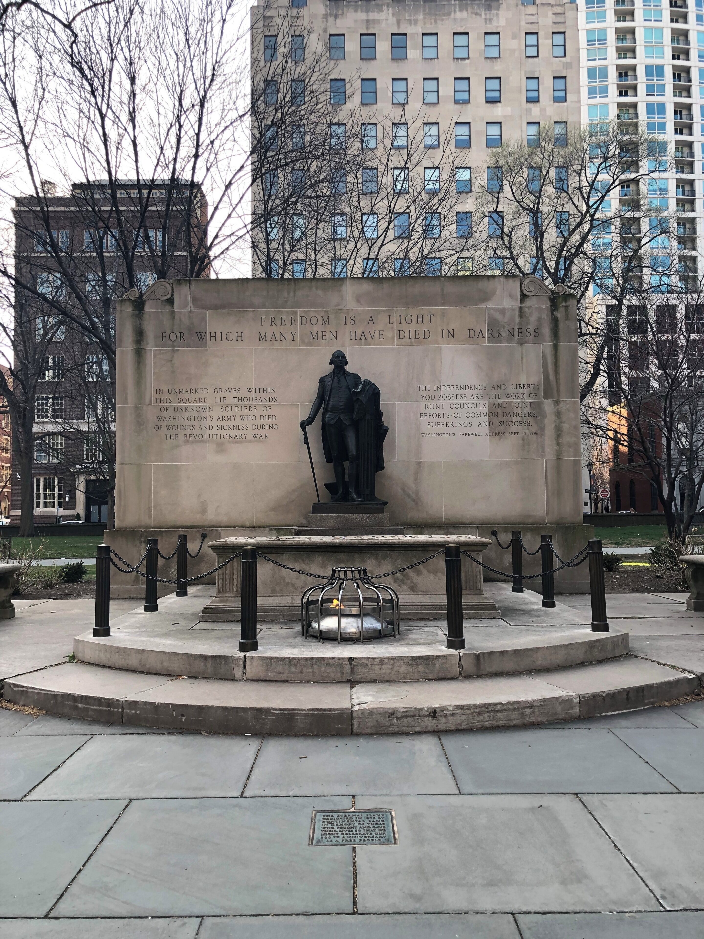 The inscription is sobering, and makes you reflect.