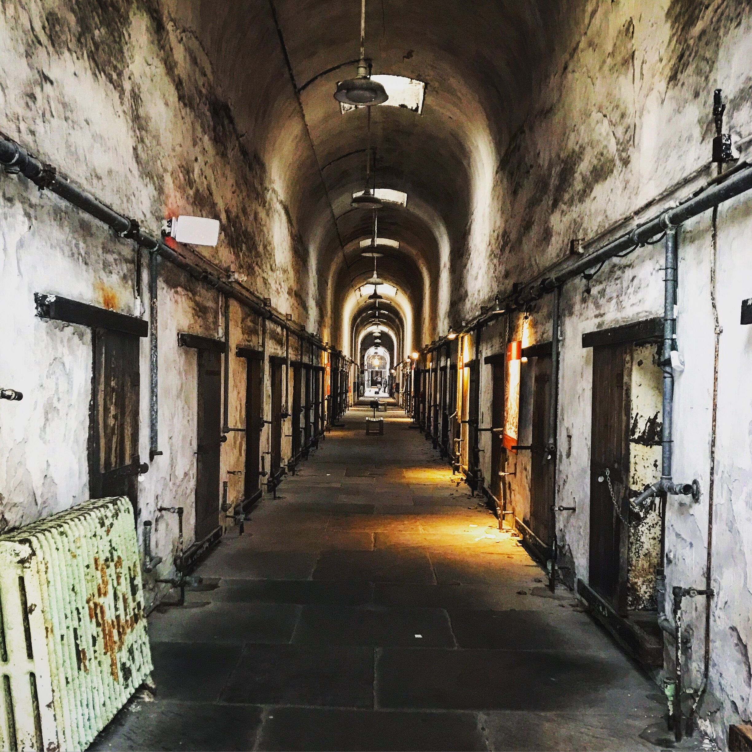 Walking through the halls of the penitentiary was scary! Reading that it is haunted didn't help.