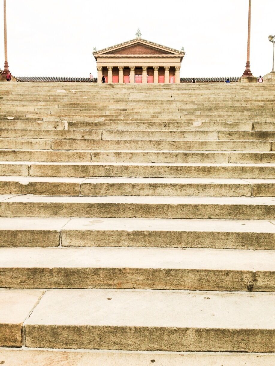 The steps from the rocky movie! 