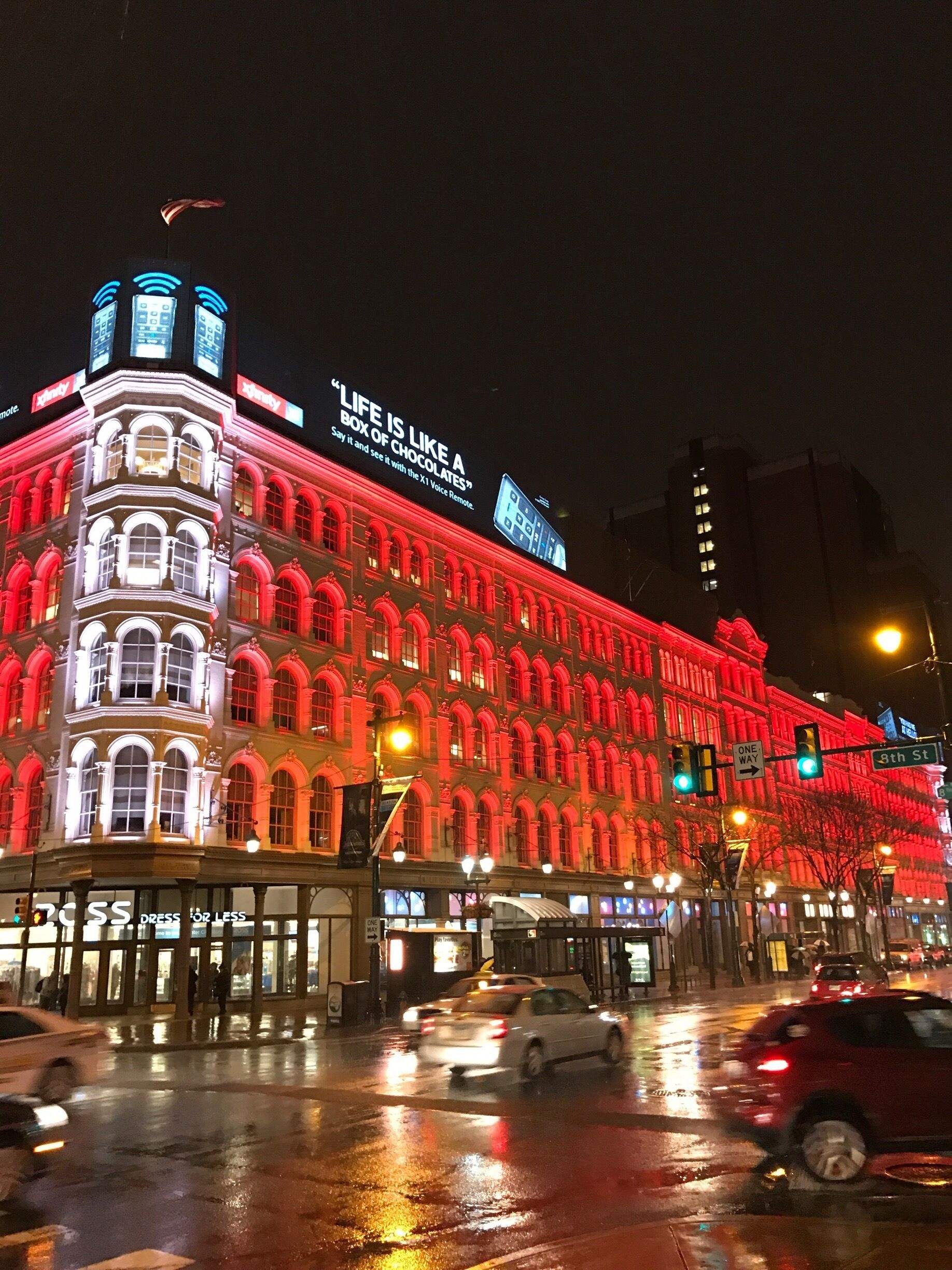 Scarlet building in Philadelphia