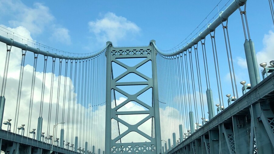 Passing over the George Washington Bridge, Pennsylvania
