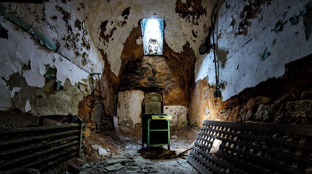Eastern state penitentiary in Philadelphia offers a haunting look into the past of this now closed prison.