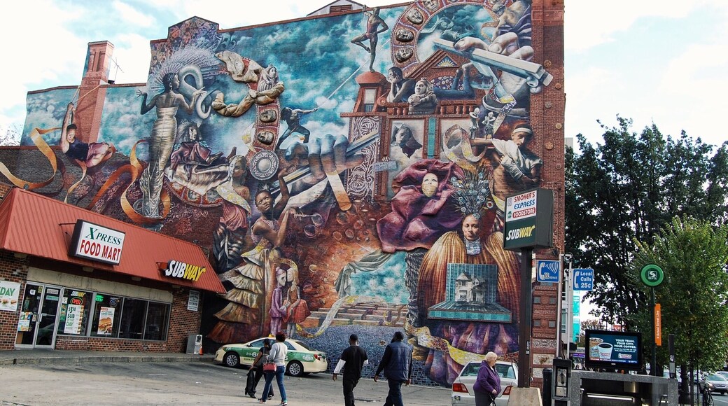 The Theatre of Life - one of my favorite murals in Philly! Mural Arts Philadelphia is the nation's largest public art program and has helped Philadelphia earn the title the "City of Murals."