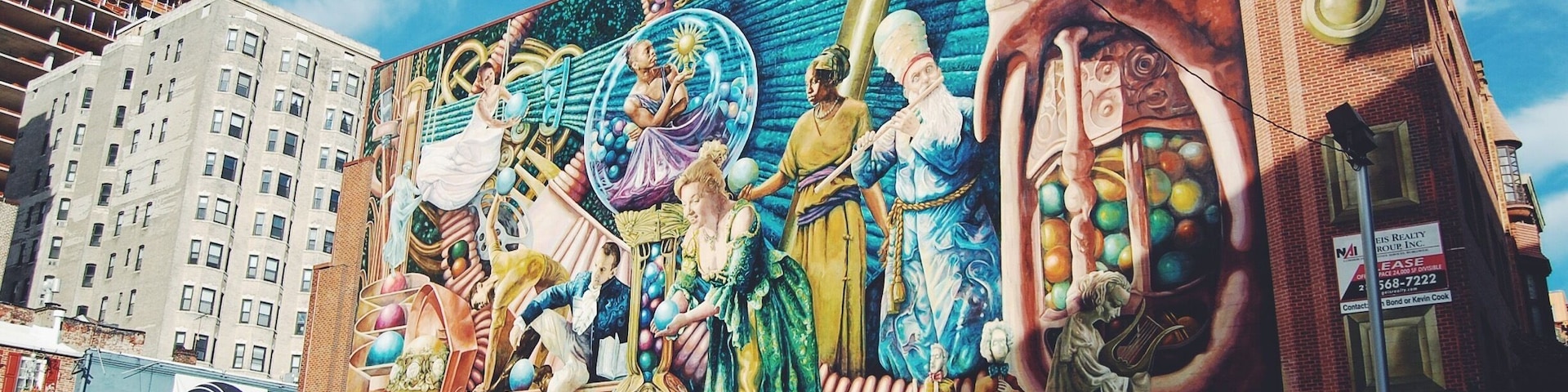 My absolute favorite mural in Philly! Look up the Mural Mile online and go in a self-guided walking tour of some of Philly's most popular murals in Center City.