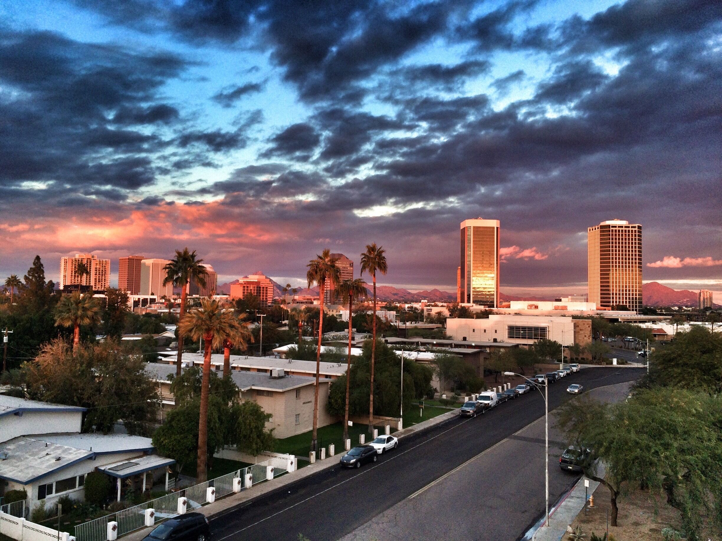 And amazing view from the top of the parking garage free to go up.