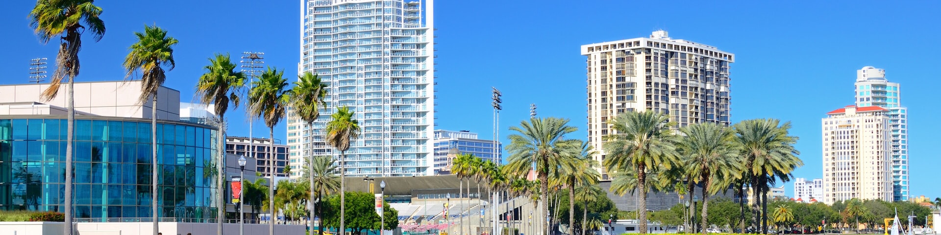 Buildings along the skyline of St. Petersburg, Florida
