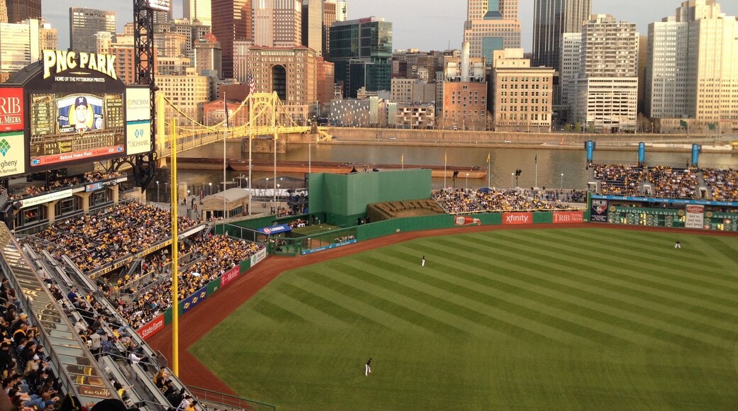 A ball park with a view #cityofbridges #steelcity #pittsburgh